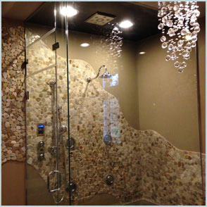 Custom shower enclosure