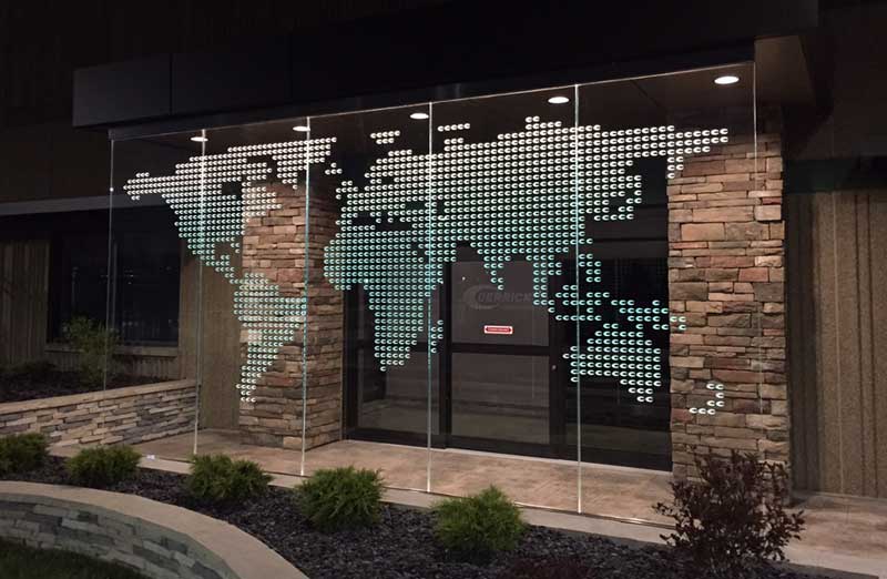 custom glass installation