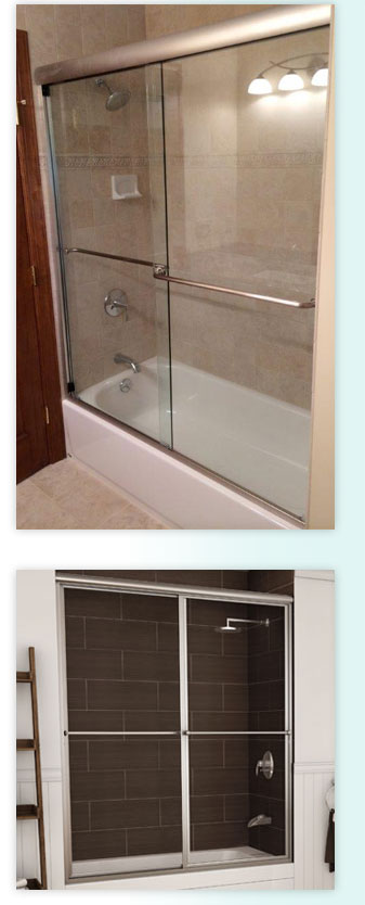 shower glass sliding doors